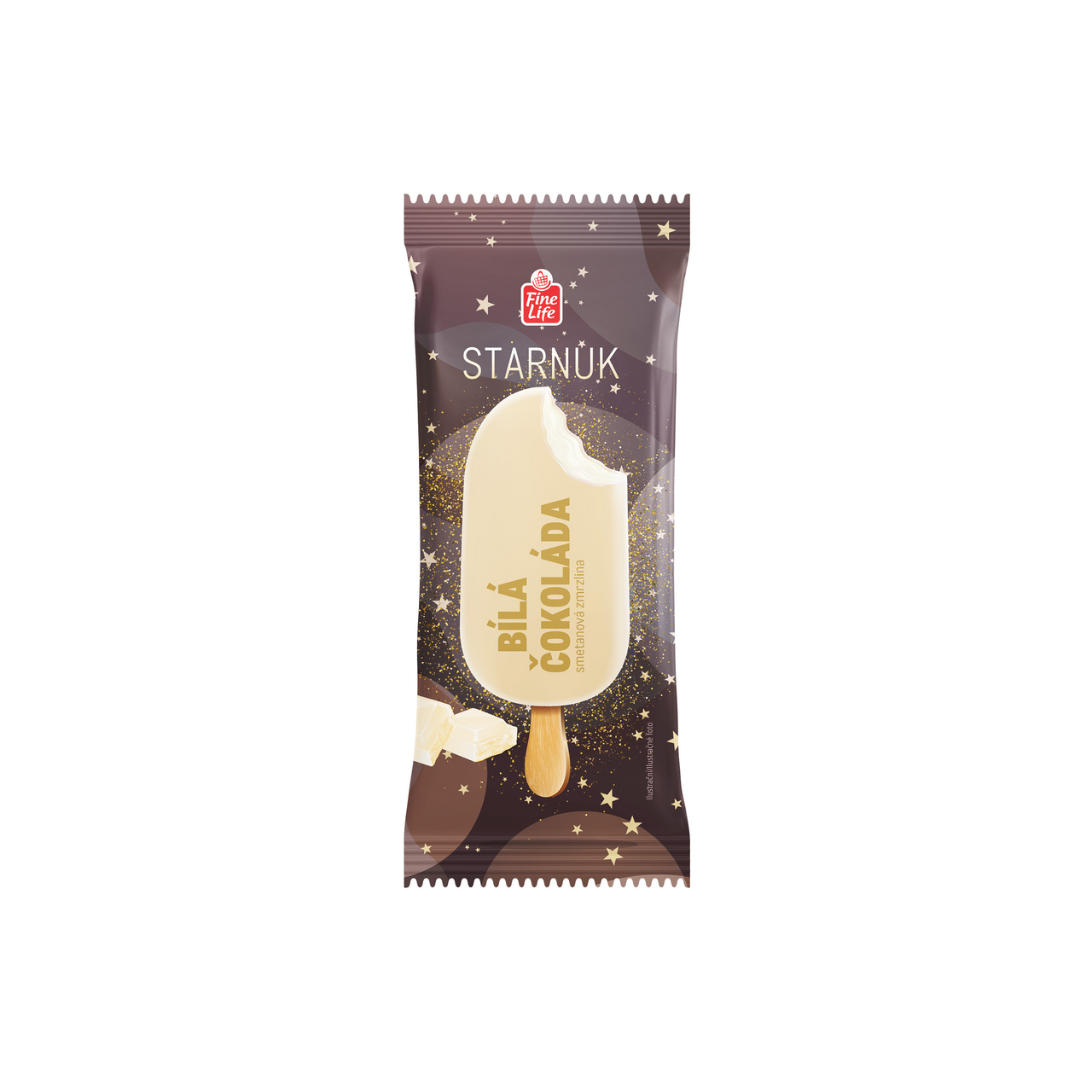 Fine Life Starnuk bílá čokoláda se smetanou mraž. 24 x 100 ml