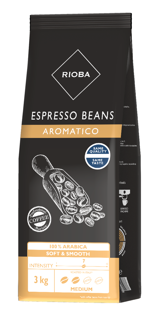 RIOBA 100 % Arabica káva zrno 3 kg