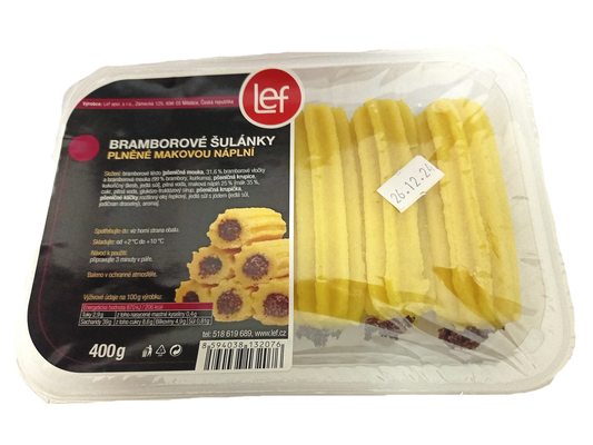 Lef Bramborové šulánky plněné mákem chlaz. 400 g